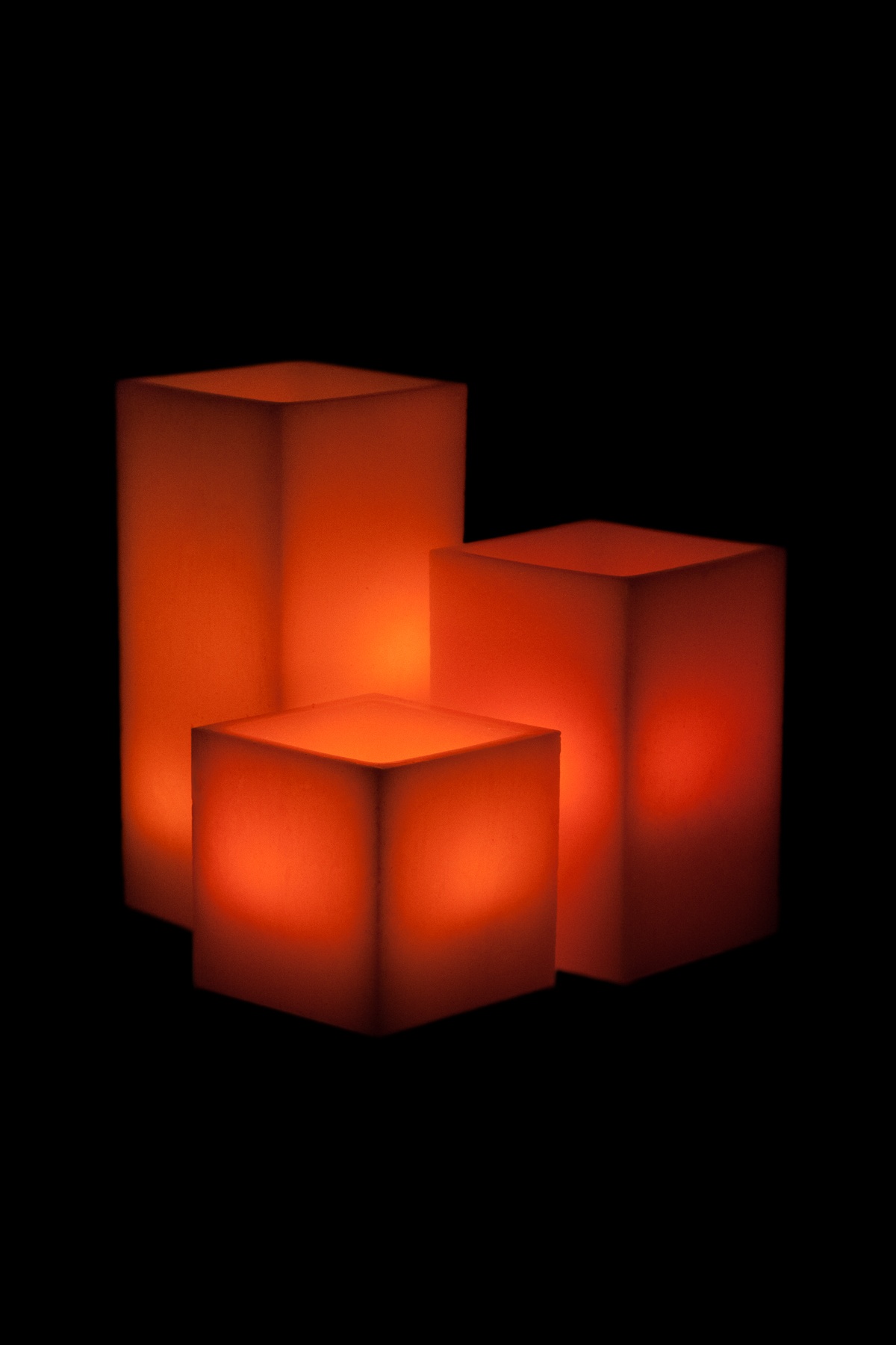 Vessel Luminaries with Battery Candles
