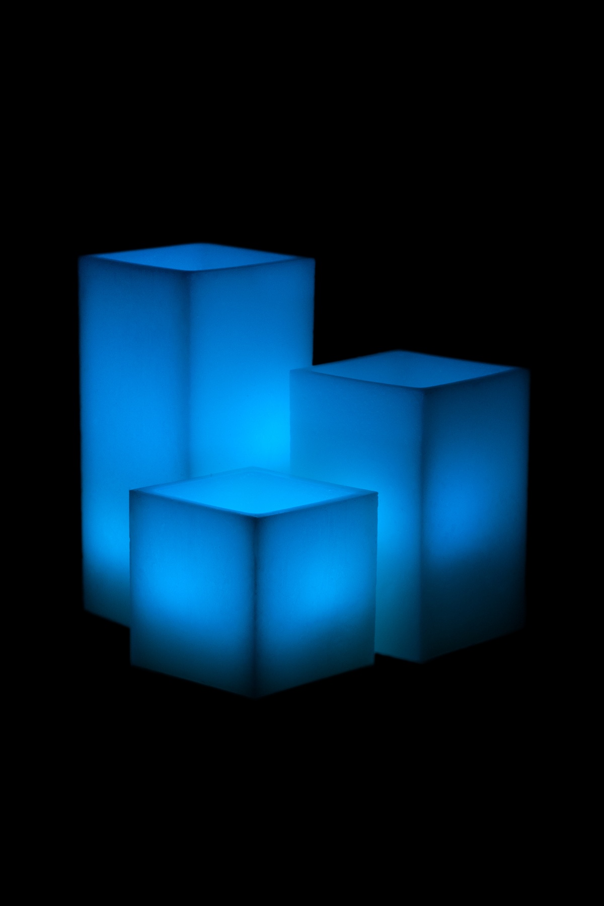 Vessel Luminaries with Battery Candles