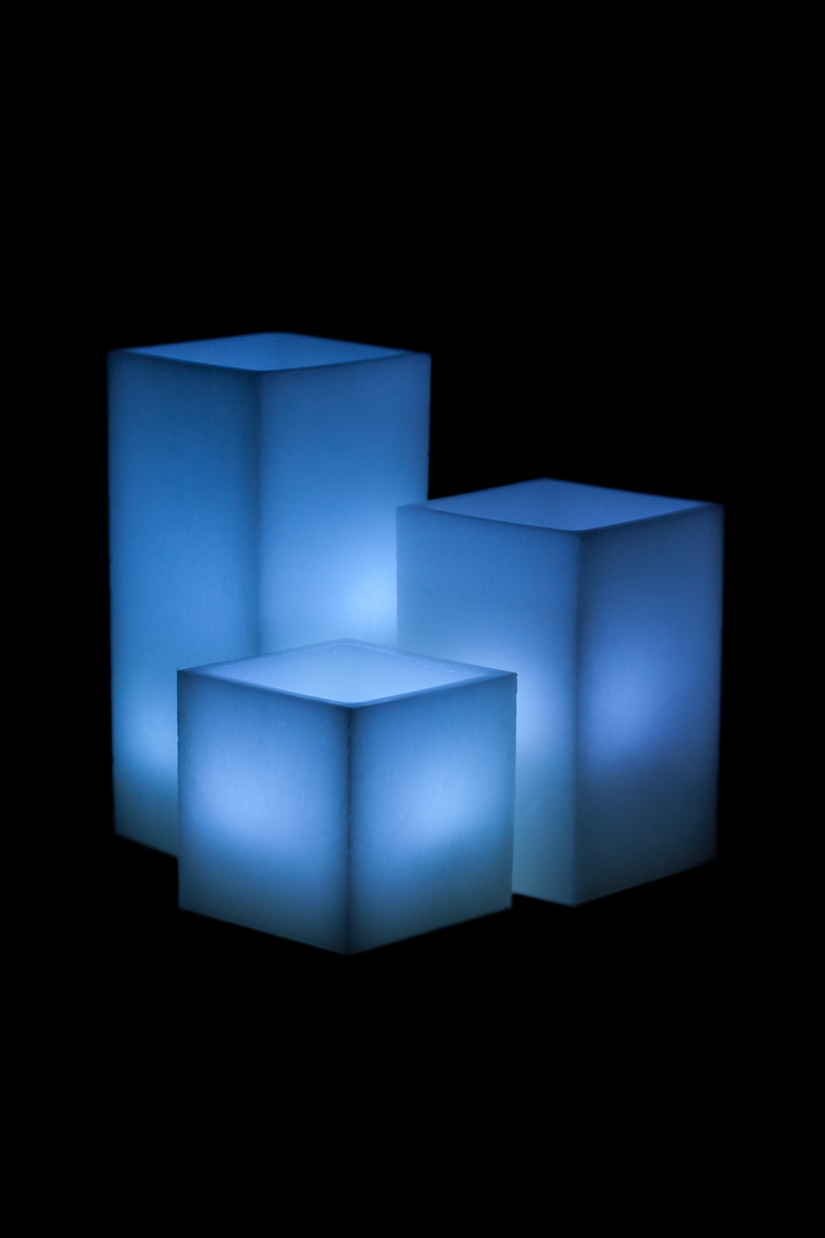 Vessel Luminaries with Battery Candles