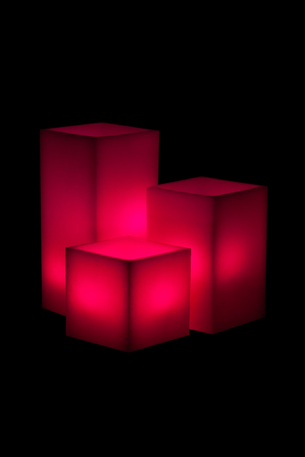 Vessel Luminaries with Battery Candles