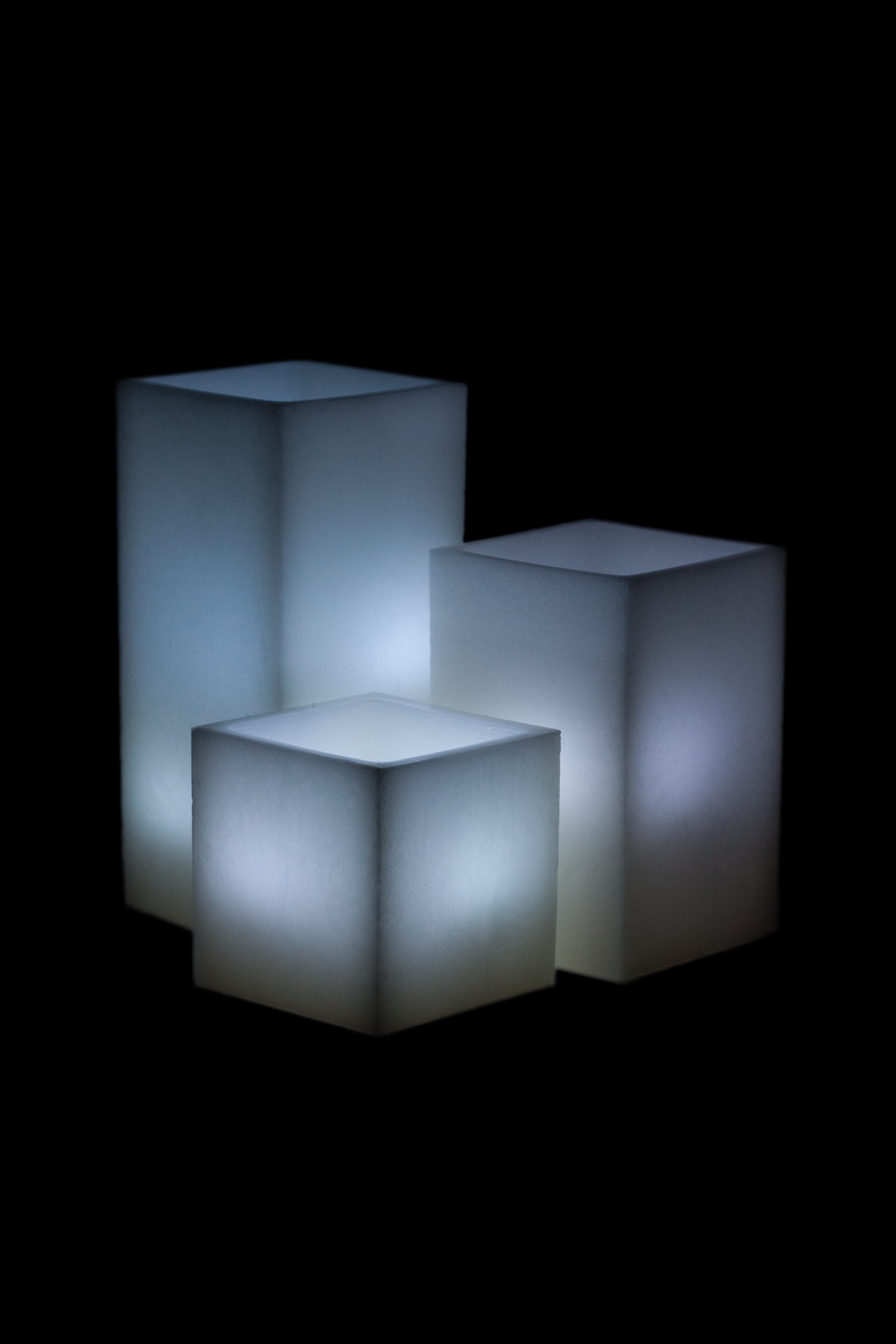 Vessel Luminaries with Battery Candles