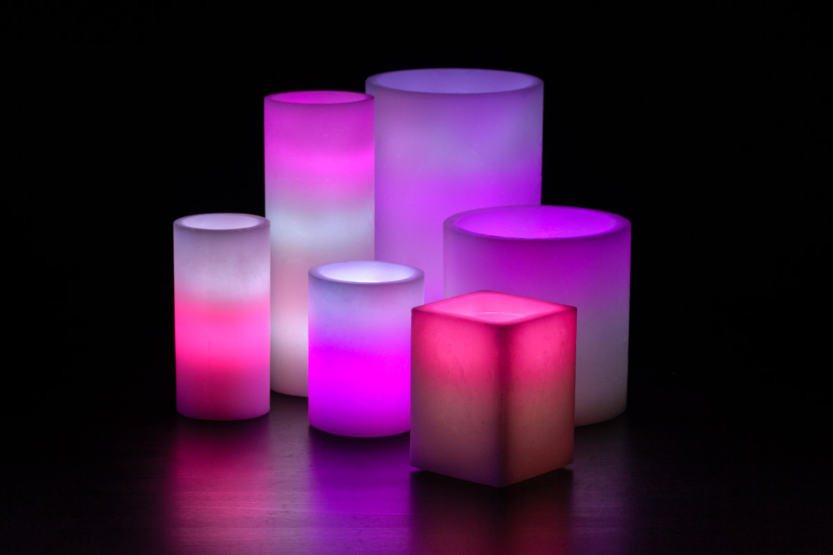 Candy Cane Wax Luminaries