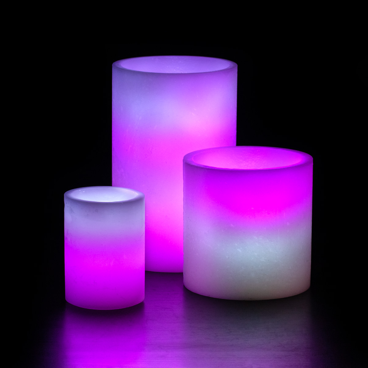 Candy Cane Wax Luminaries