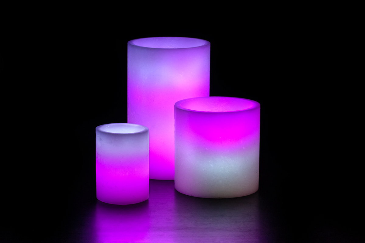 Candy Cane Wax Luminaries