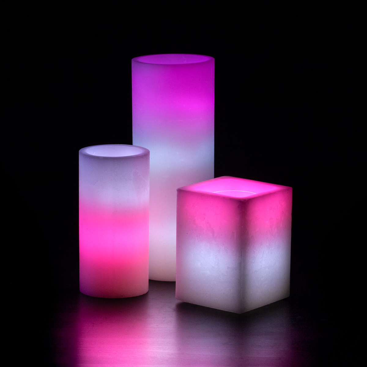 Candy Cane Wax Luminaries