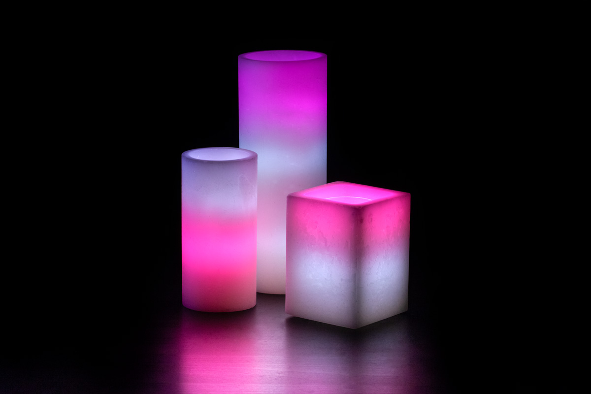 Candy Cane Wax Luminaries