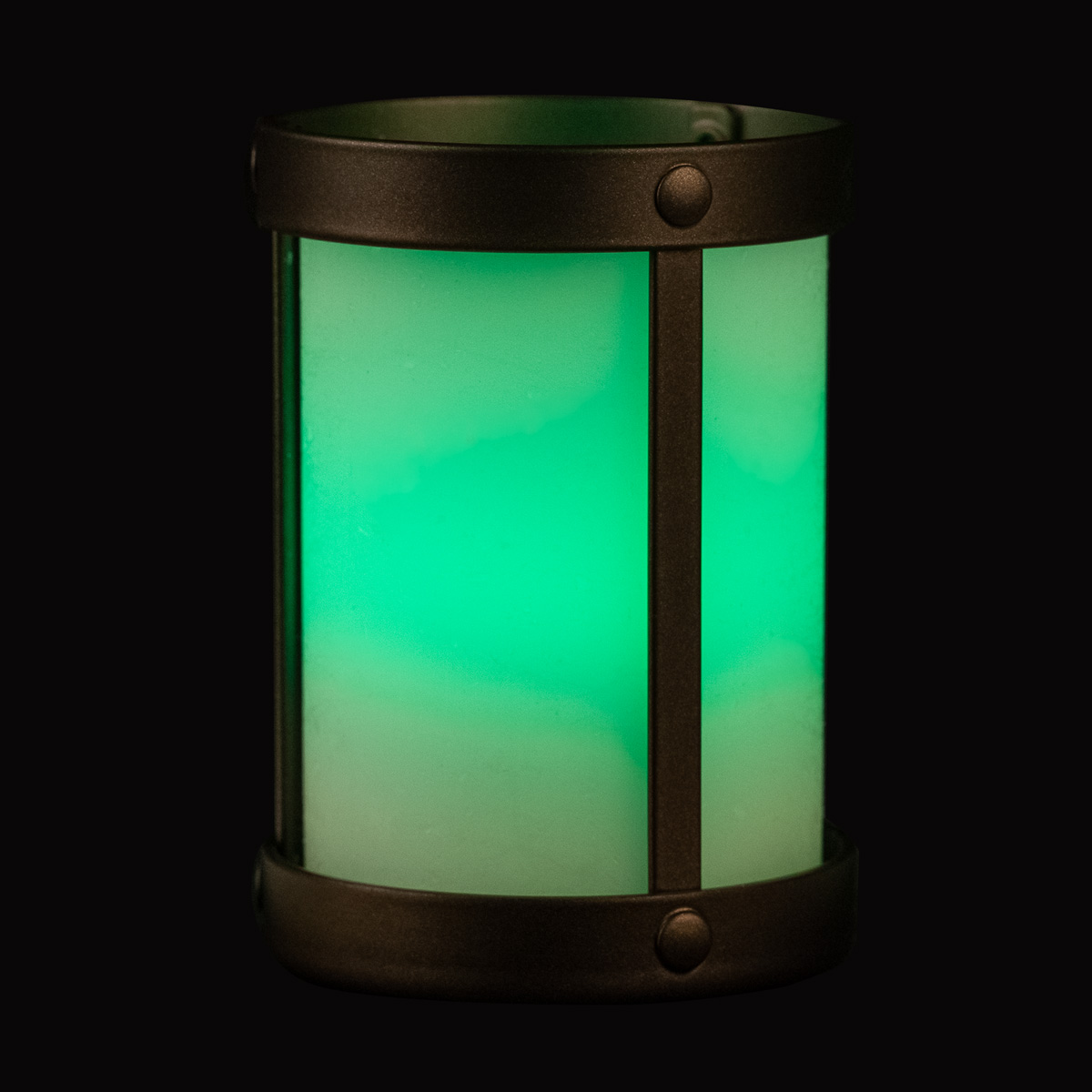 Wax Luminary Cylinder in Metal Holder