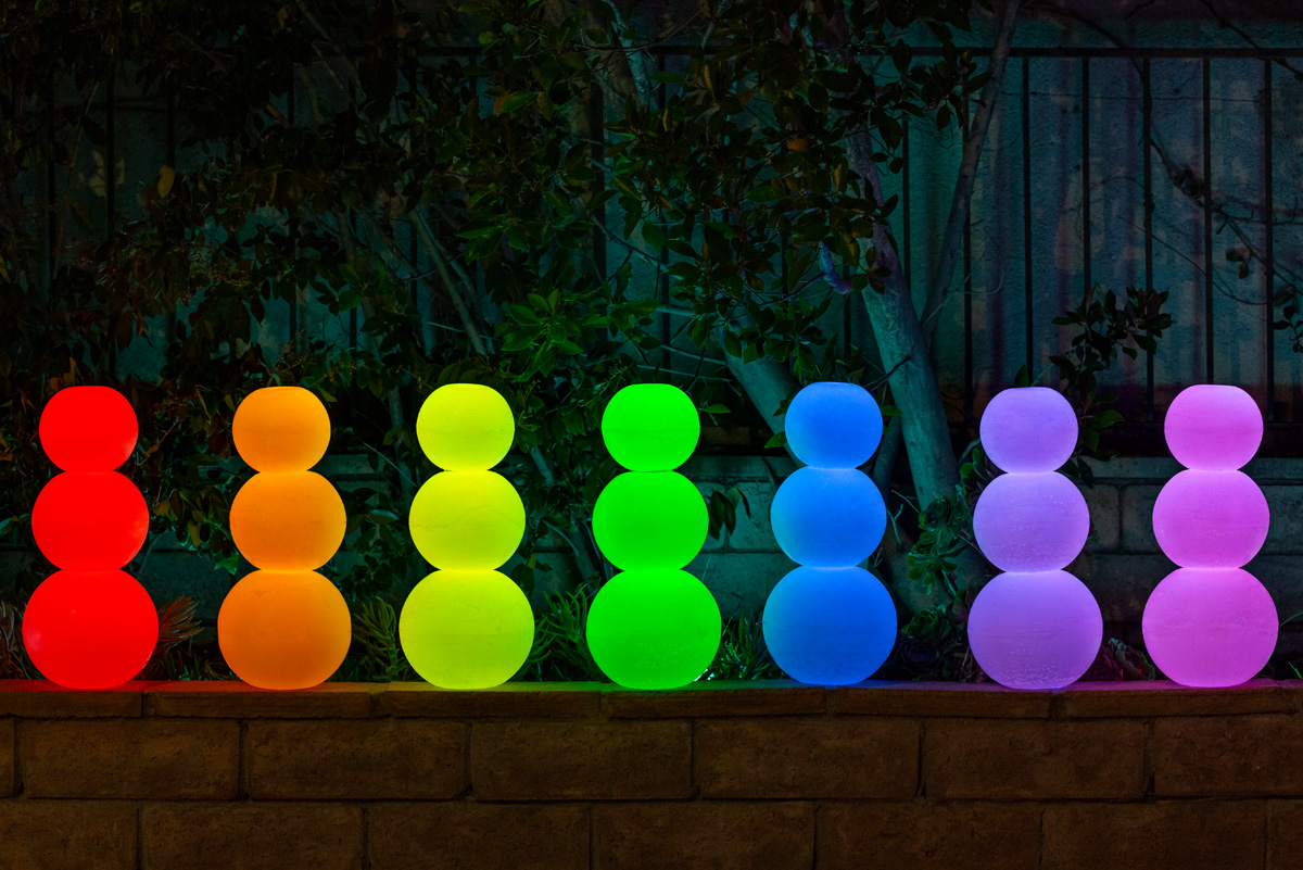 G5 Flameless Spheres Rainbow Pattern