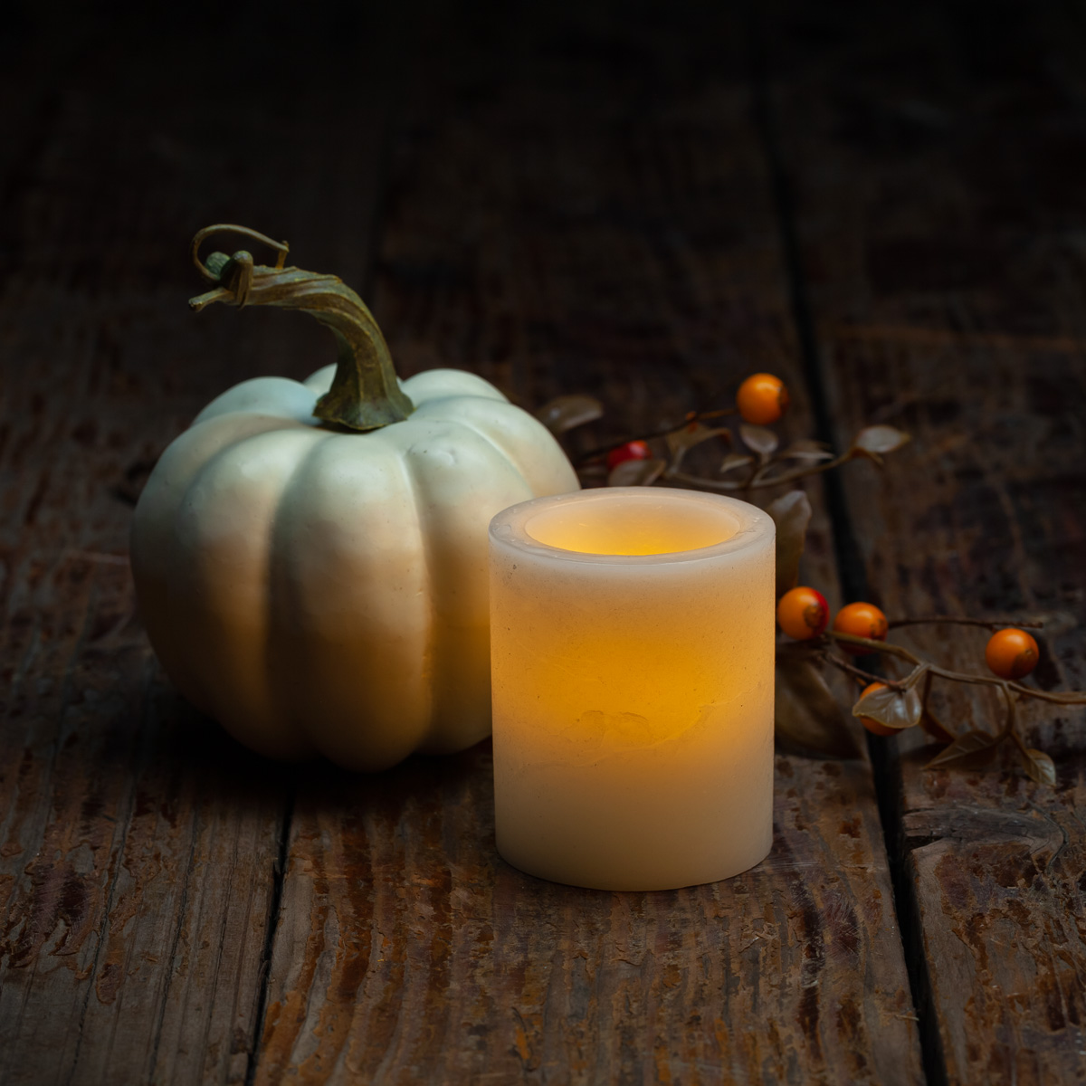 G5 Flameless Candles - Thanksgiving White Pumpkin