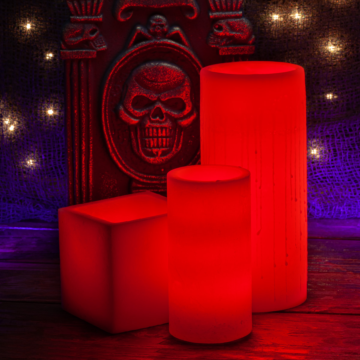 Halloween Table Decor Trio Red