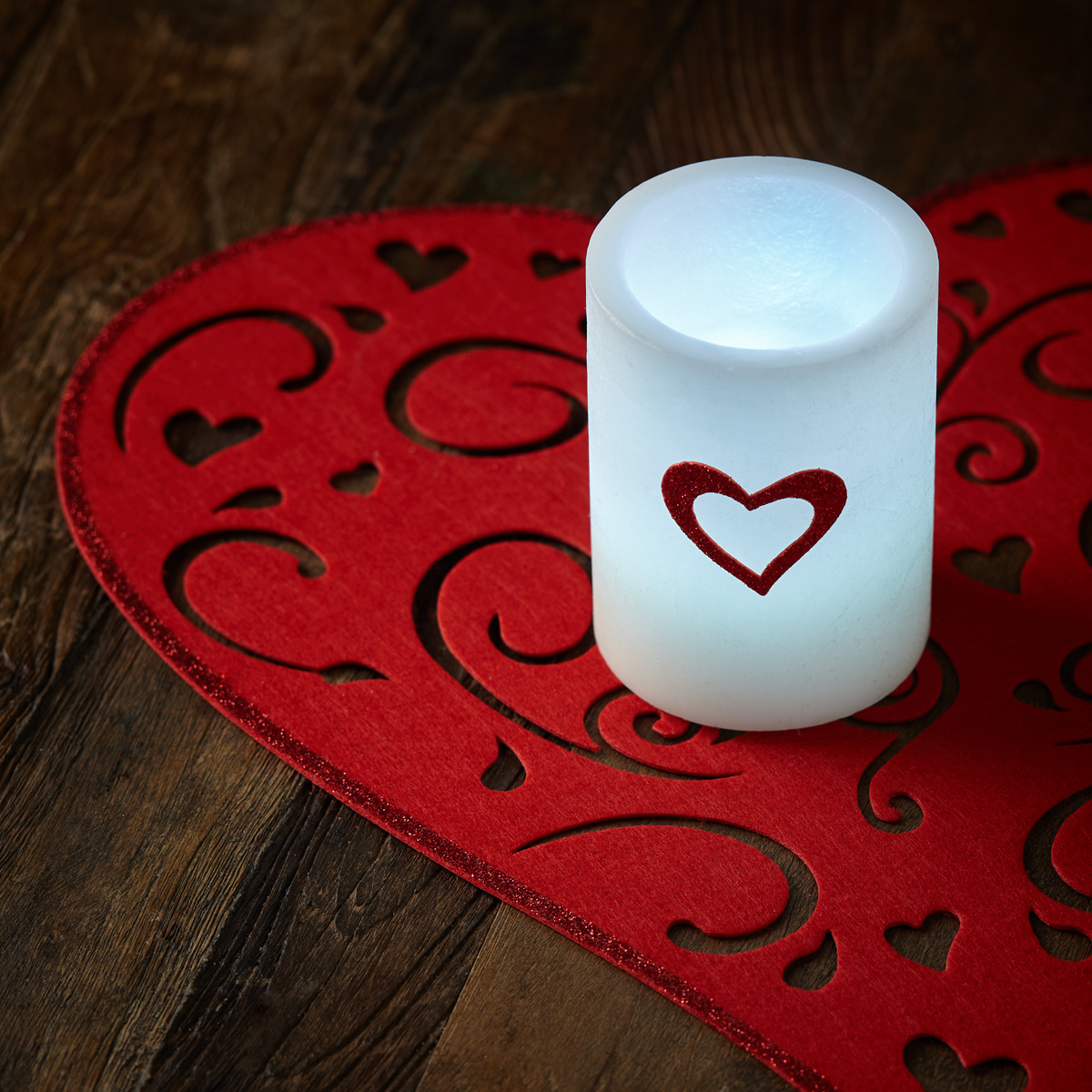 Valentine Heart Candle