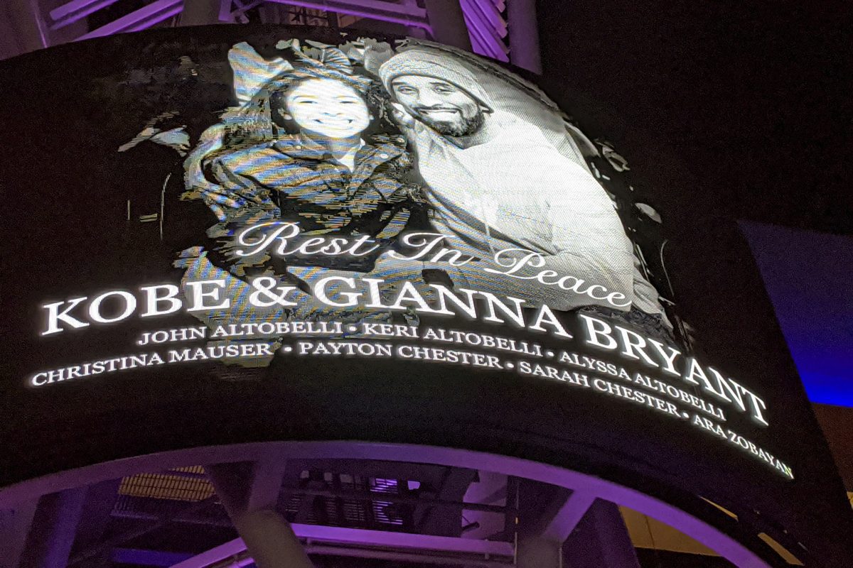 Kobe and Gianna Bryant Tribute Staples Center