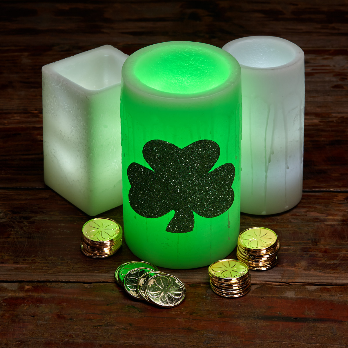 Pot of Gold Flameless Candles