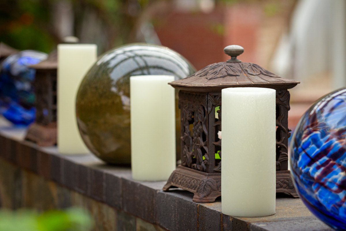 Flameless Candles Art Deco Accents