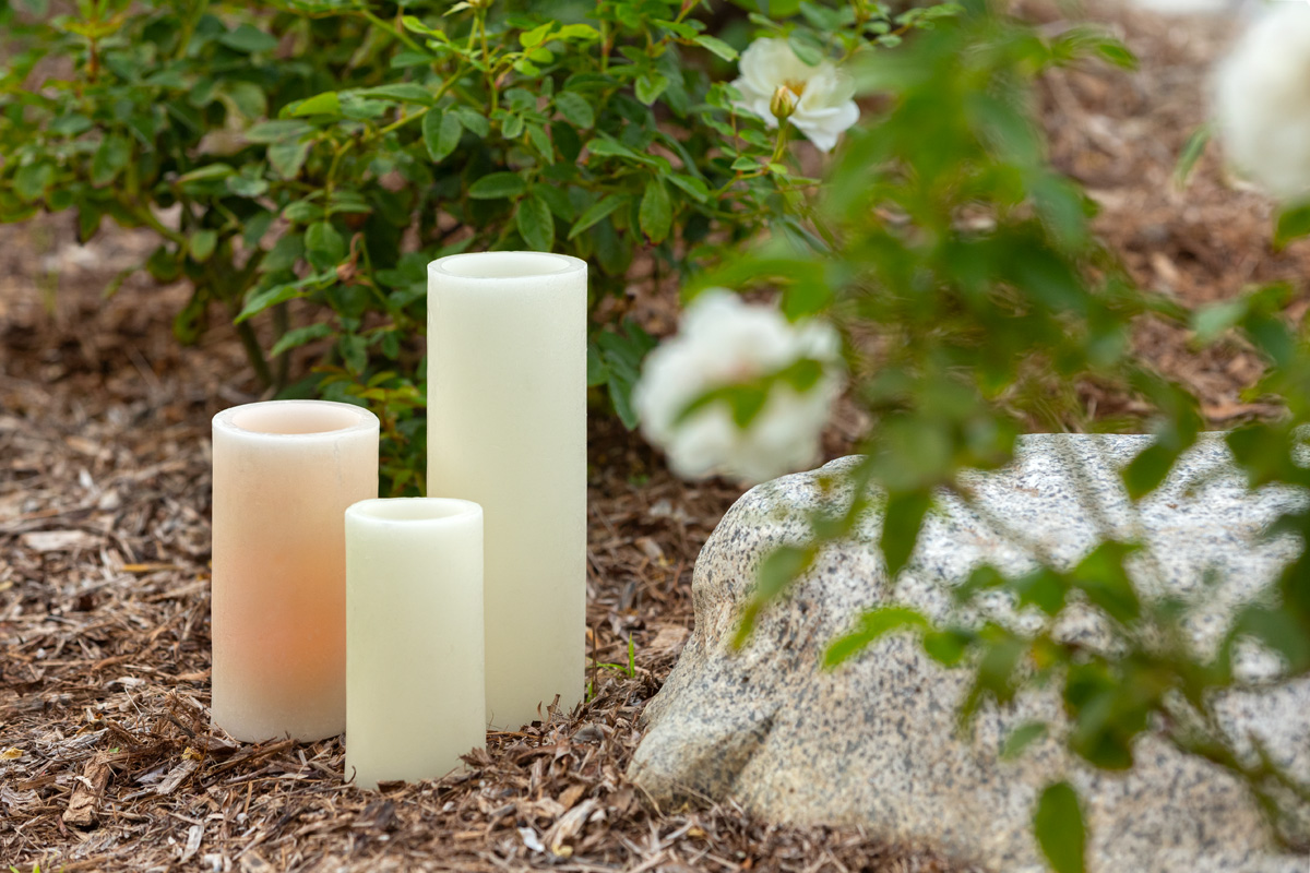 Flameless Wax Luminaries Garden Event Decor