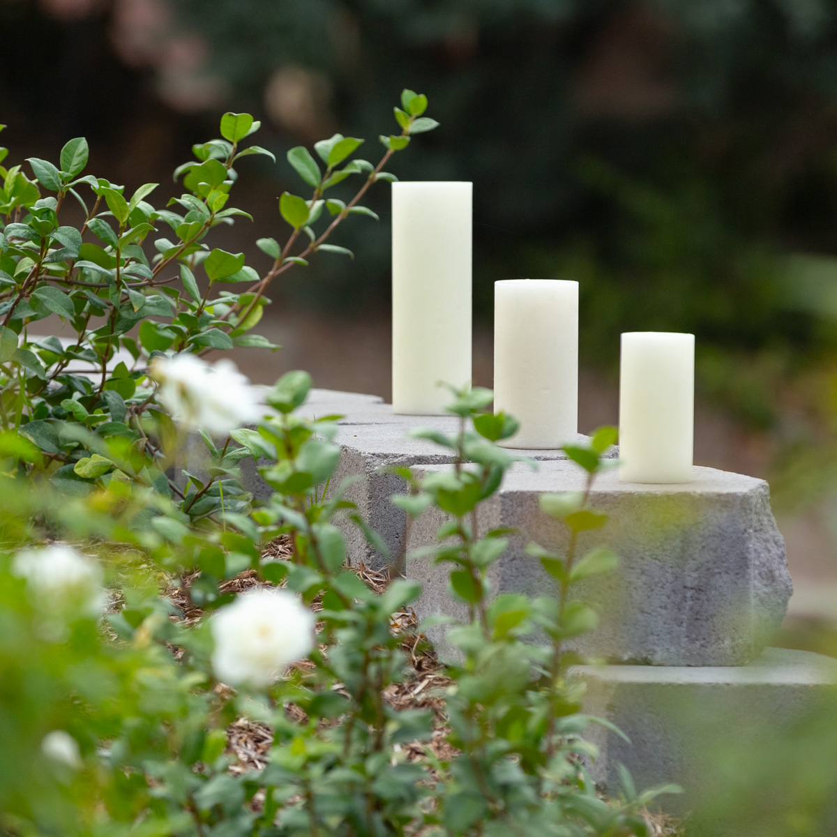 Flameless Candles Garden Wall Decor