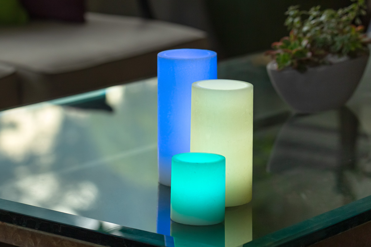 Flameless Candles Table Event Decor