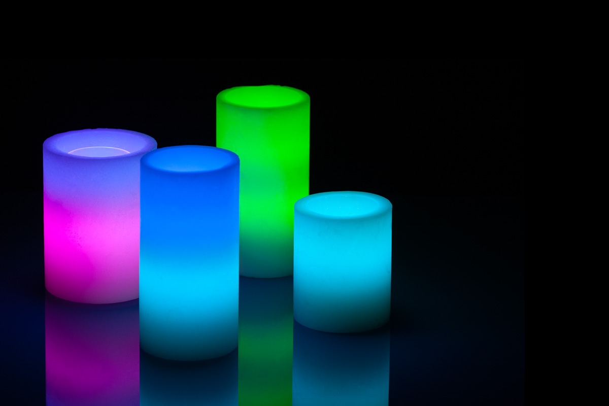 Multi Level Color Wax Flameless Deco Art