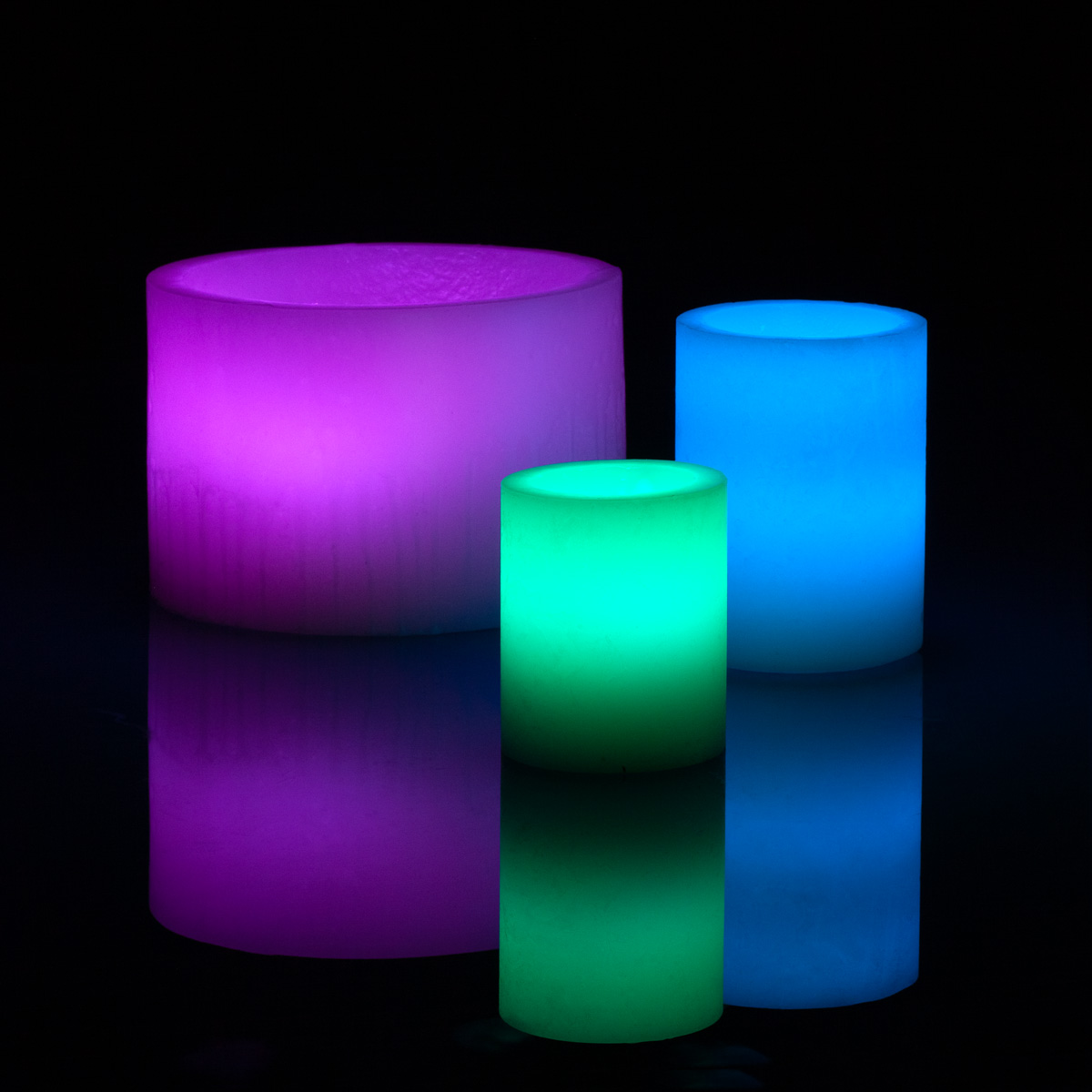 Complete Illumination Wax Luminary Candles Mix Color Cluster