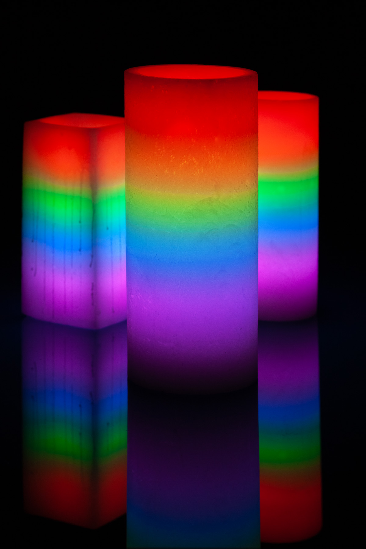 LGBQT Pride Flameless Candle Set
