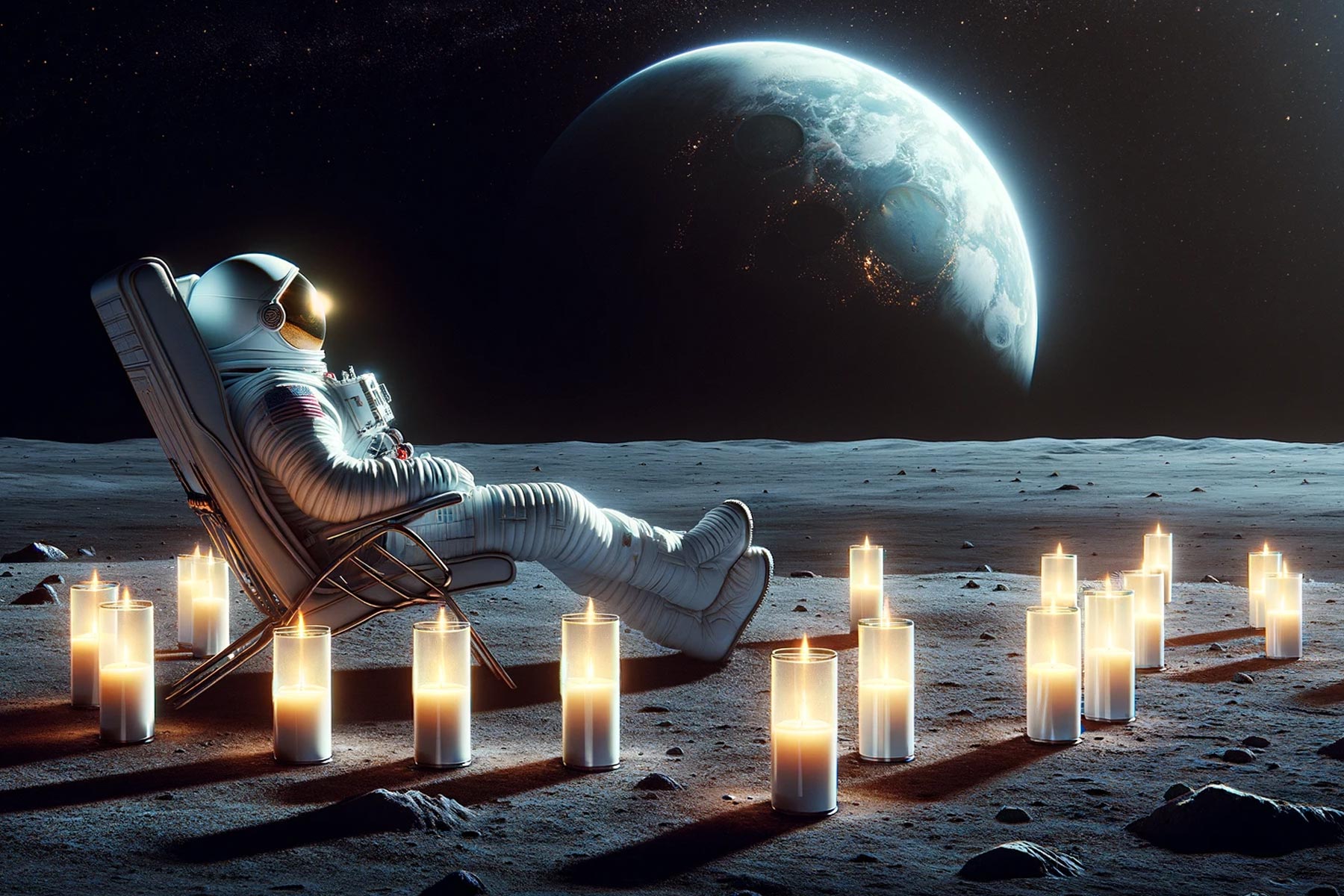 Astronaut's Celestial Rest