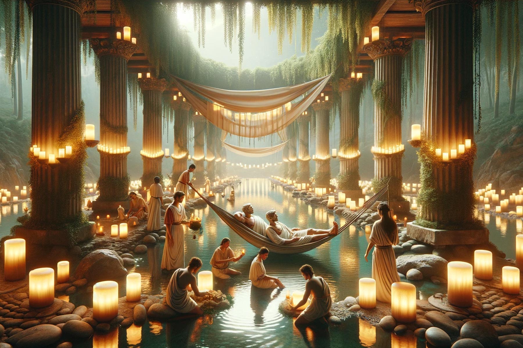 Ancient Roman Bathhouse Serenity