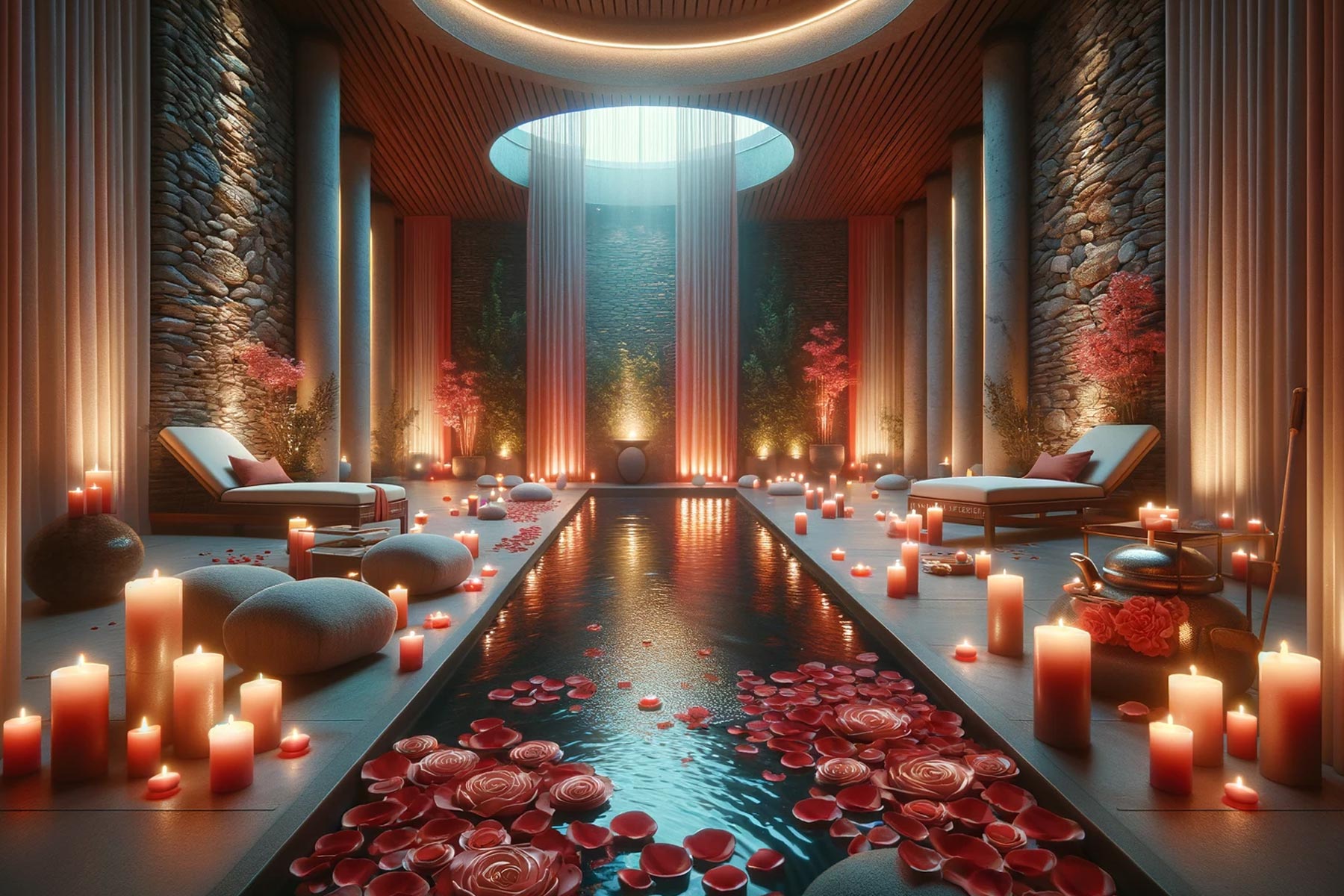 Tranquil Retreat: A Candlelit Oasis