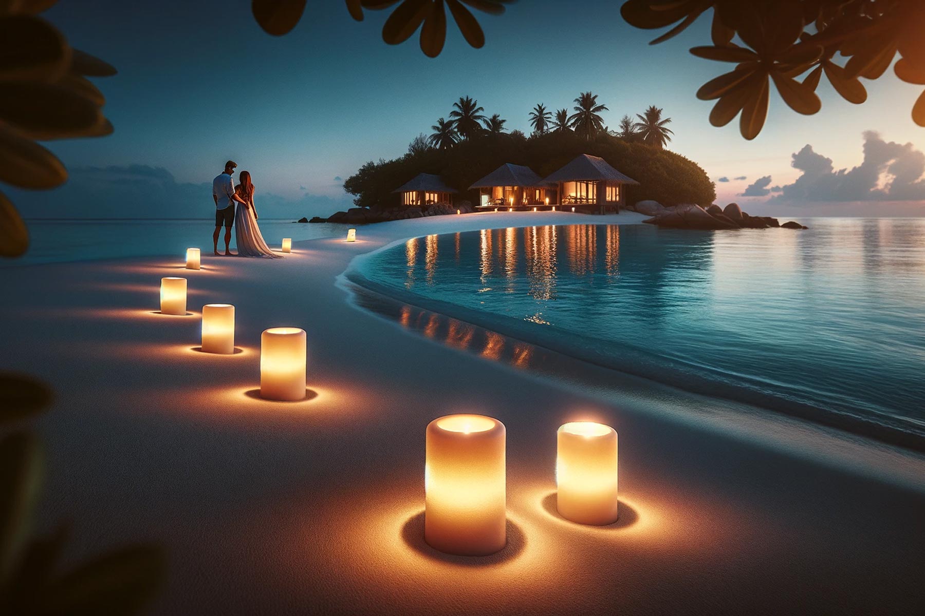 Romantic Evening on the Shore