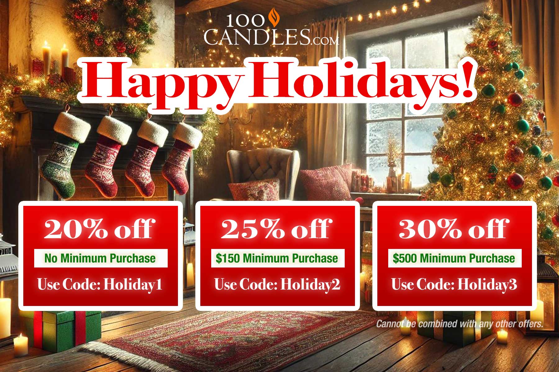 Warm Up Your Holidays: The Glow of 100Candles - Savings Trio