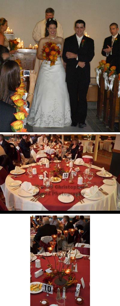 I spent many months searching the web for the best deal on candle centerpieces for my wedding. Unfortunately for me I am very particular and couldn't find what I wanted. 
<p>I had a fall wedding 