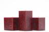 Red Mottled Square Pillar Candles