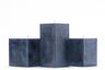 Blue Mottled Square Pillar Candles