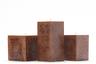 Brown Mottled Square Pillar Candles