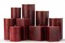 Red Mottled Pillar Candles