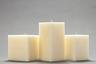 Ivory Mottled Square Pillar Candles