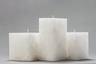 White Chunky Square Pillar Candles