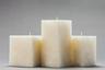 Ivory Chunky Square Pillar Candles