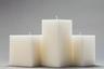 White Square Pillar Candles
