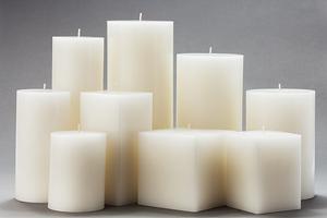 Large White Pillar Candles