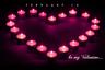 Valentine's Day Tea Light Candles Arrangement