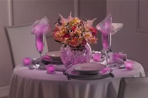 DIY Purple Wedding Centerpieces