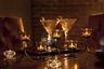 Candelabra Centerpiece with Amber LED Lights