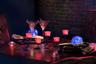 Candelabra Centerpiece with Red LED Lights