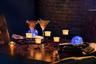 Candelabra Centerpiece with Amber LED Lights