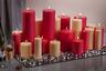 Pink and Cream Pillar Candles