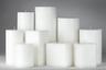 Large Mottled White Pillar Candles