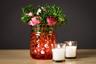 DIY Centerpiece with Flowers and Candles