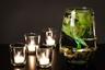 DIY Floral Centerpiece with Candles