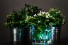 DIY Floral Centerpiece with Submersible Lights
