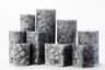 Black Chunky Pillar Candles